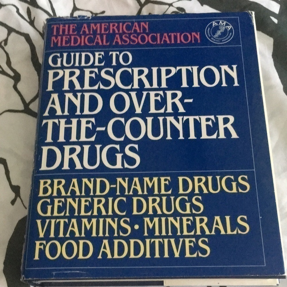 AMA Guide to Prescription Drugs Vintage Hardcover 1988 Reference Book